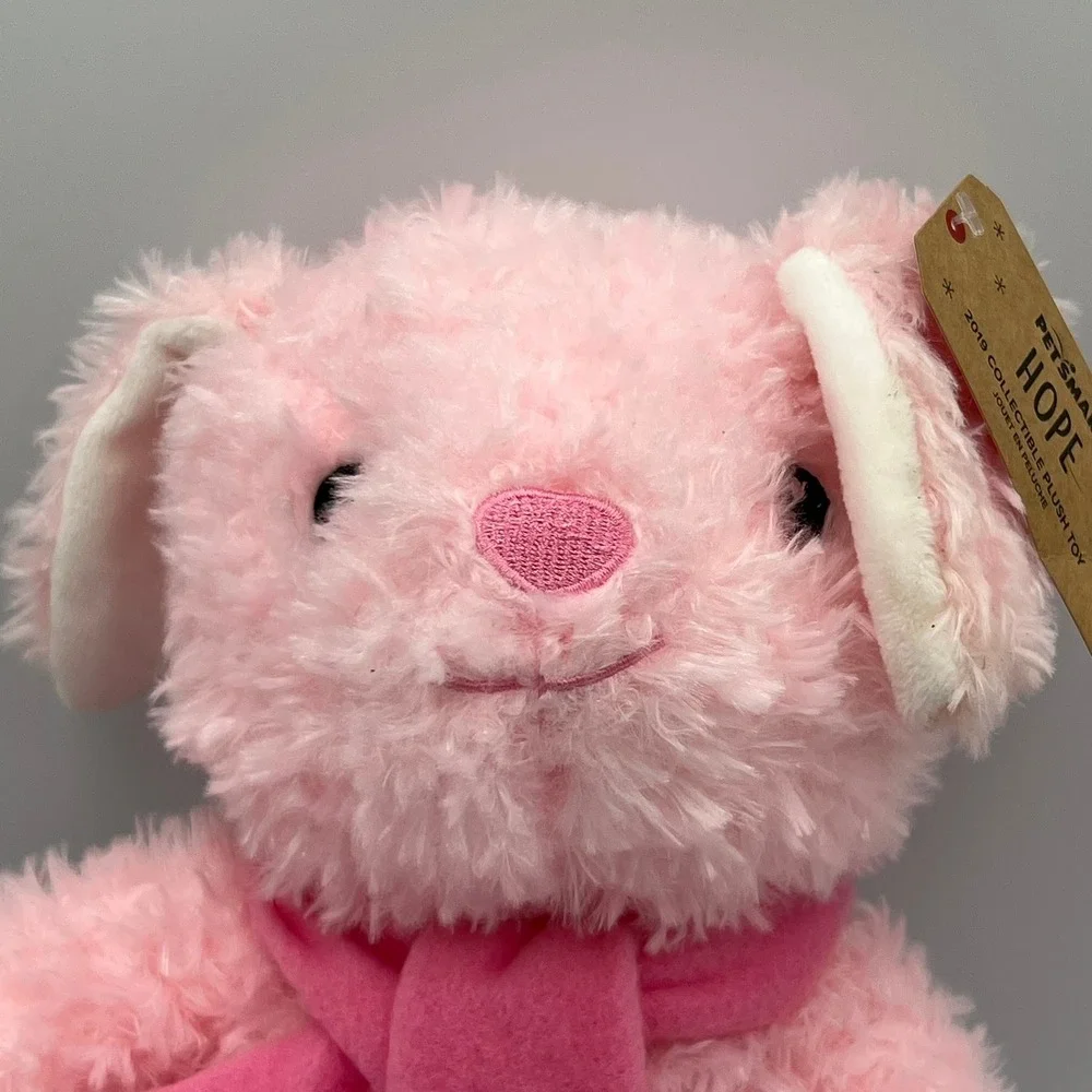 PetSmart Hope Bunny Plush Dog Toy Unisex One Size Pink Brand New 2019 Squeaker